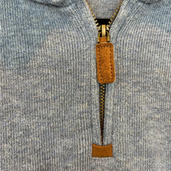 Polo by Ralph Lauren Heather Blue Quarter-Zip Sweatshirt - Picture 4 of 6